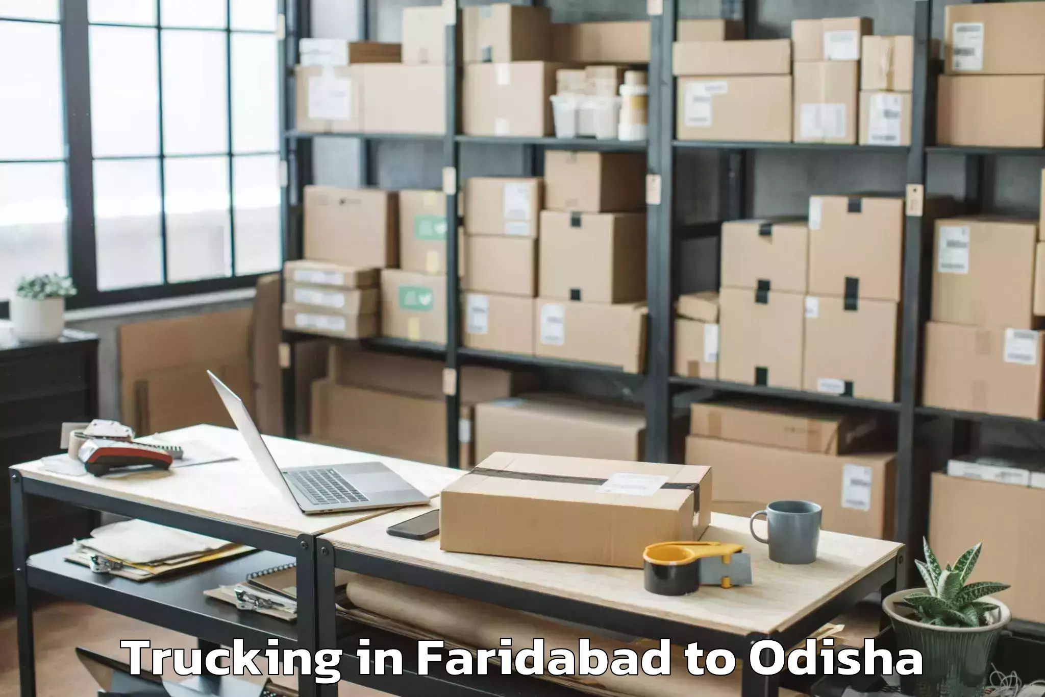 Easy Faridabad to Lanjigarh Trucking Booking